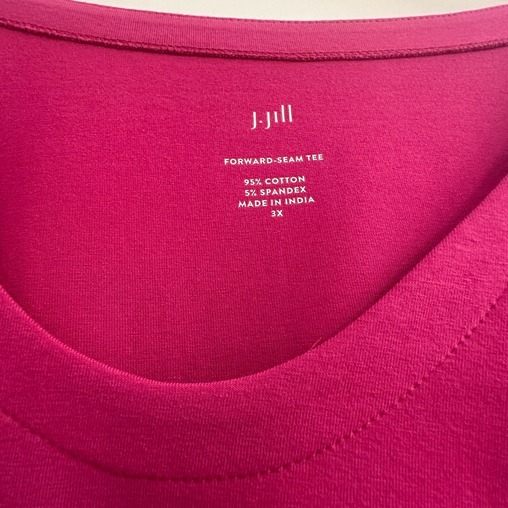 J. Jill Fuchsia Long Sleeve Top - Picture 2 of 4